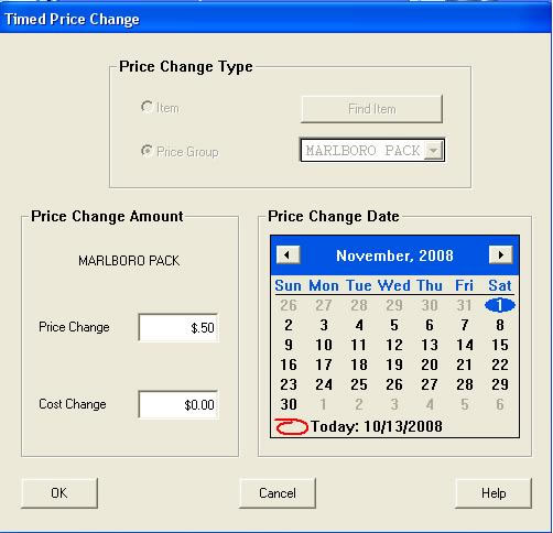 Timed Price Changes