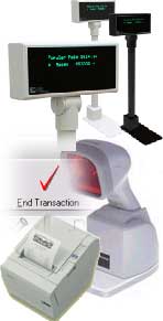 Logic Controls PD 3000 Pole Display, Cash Register Express pos software, Metrologic MS7120 barcode scanner, Citizen receipt printer