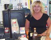 D&P Liquors computerized cash register system keeps track of all their liquor inventory.