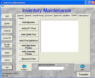 Inventory Maitenance