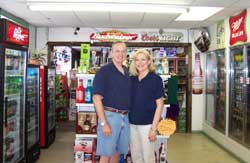 Dan and Pam at D&P Package and Liquor